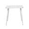 White Aluminum Farmhouse Outdoor Dining Table, 30" x 30" x 30"